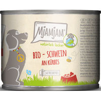 Produktbild von MjAMjAM Bio Katzenfutter Schwein mit Kürbis getreidefrei und glutenfrei 200 g - 6 x 200 g