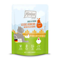 Produktbild von MjAMjAM Cat Chicks & Friends Hühnchen mit Birne Mousse für erwachsene Katzen getreidefrei 6 x 300 g - 6 x 300 g
