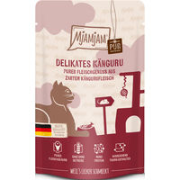 Produktbild von MjAMjAM Cat Känguru pur Monoprotein Mousse für erwachsene Katzen 12 x 125 g - 12 x 125 g