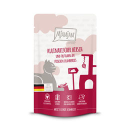 MjAMjAM Cat Katzen-Mousse Hirsch und Truthahn getreidefrei ohne Zucker 12 x 125 g - 12 x 125 g – Bild 1 von 3