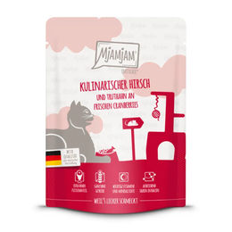 MjAMjAM Cat Katzenfutter Hirsch und Truthahn mit Paté, getreidefrei und glutenfrei, 6 x 300 g - 300 g – Bild 1 von 3