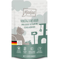 Produktbild von MjAMjAM Cat Katzenfutter Mousse Kalb und Truthahn 12 x 125 g getreidefrei glutenfrei ohne Zucker - 12 x 125 g