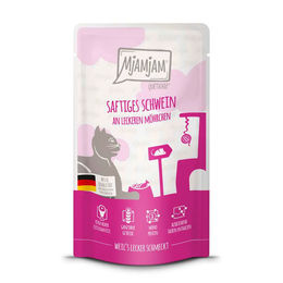 Produktbild von MjAMjAM Cat Katzenfutter Schwein mit hohem Fleischanteil Creme für Adult 12 x 125 g Pouch