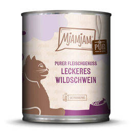 MjAMjAM Cat Katzenfutter Wildschwein Monoprotein mit hohem Fleischanteil Stückchen in Soße 6 x 800 g - 6 x 800 g – Bild 1 von 2