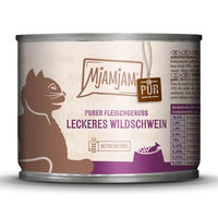 Produktbild von MjAMjAM Cat Katzenfutter Wildschwein Stückchen in Soße Monoprotein mit hohem Fleischanteil Adult 6 x 200 g - 6 x 200 g
