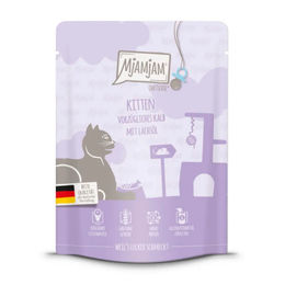 MjAMjAM Cat Kitten Creme Kalb mit Lachs getreidefrei und ohne Zucker 6 x 300 g - 300 g – Bild 1 von 3