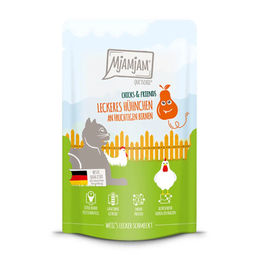 Produktbild von MjAMjAM Cat Mousse Hühnchen für erwachsene Katzen getreidefrei mit hohem Fleischanteil 12 x 125 g - 12 x 125 g