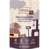 Produktbild von MjAMjAM Cat Mousse Pferd pur Monoprotein ohne Zucker 12 x 125 g - 12 x 125 g