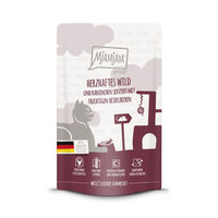 Produktbild von MjAMjAM Cat Mousse Wild und Kaninchen mit Heidelbeeren getreidefrei 12 x 125 g - 12 x 125 g