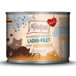 MjAMjAM Cat Nassfutter Adult Filets Huhn und Lachs getreidefrei 6 x 190 g - 190 g – Bild 1 von 2