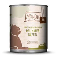 Produktbild von MjAMjAM Cat Nassfutter Büffel für Katzen Adult Stückchen in Soße Monoprotein mit hohem Fleischanteil 6 x 800 g - 800 g
