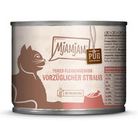 Produktbild von MjAMjAM Cat Nassfutter für Katzen Adult Strauß Monoprotein mit hohem Fleischanteil 6 x 200 g - 200 g