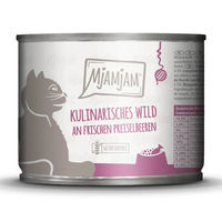 Produktbild von MjAMjAM Cat Nassfutter Wild mit Preiselbeeren Adult 6 x 200 g - 6 x 200 g