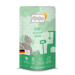 MjAMjAM Cat Quetschie Insekt mit Huhn Hypoallergen Adult 12 x 125 g - 12 x 125 g – Bild 1 von 2