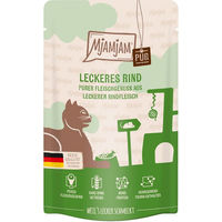 Produktbild von MjAMjAM Cat Quetschie Mousse Rind pur Monoprotein mit hohem Fleischanteil 12 x 125 g - 12 x 125 g