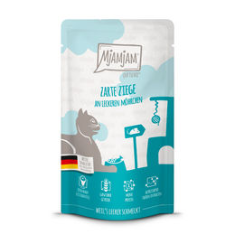 MjAMjAM Cat Quetschie Ziege Creme für Katzen Adult 12 x 125 g - 12 x 125 g – Bild 1 von 3