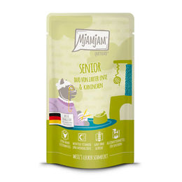 Produktbild von MjAMjAM Cat Senior Duo Creme Ente und Kaninchen getreidefrei 12 x 125 g - 125 g