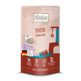 MjAMjAM Cat Senior Katzen-Mousse Rind getreidefrei monoprotein mit hohem Fleischanteil 12 x 125 g - 12 x 125 g – Bild 1 von 2