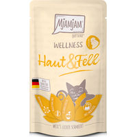 Produktbild von MjAMjAM Cat Wellness Haut & Fell Huhn Getreidefrei Adult 12 x 125 g - 12 x 125 g