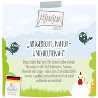 Produktbild von MjAMjAM Chicks & Friends Geflügel-Quetschie Hühnchen mit Spinat getreidefrei 12 x 125g - 12 x 125 g