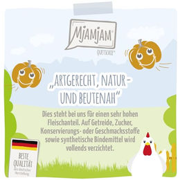 MjAMjAM Chicks & Friends Huhn mit gedämpftem Kürbis Mousse Tube getreidefrei mit hohem Fleischanteil 6 x 300g - 6 x 300 g – Bild 1 von 3