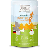 Produktbild von MjAMjAM Chicks & Friends Katzen-Mousse Huhn mit Möhren getreidefrei und ohne Zucker 12x125g - 12 x 125 g