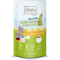Produktbild von MjAMjAM Chicks & Friends Katzen-Mousse Hühnchen mit Zucchini getreidefrei 12x125g - 12 x 125 g