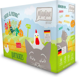 MjAMjAM Chicks & Friends Katzen Nassfutter Huhn Getreidefrei mit hohem Fleischanteil 12x125g - 12 x 125 g – Bild 1 von 9