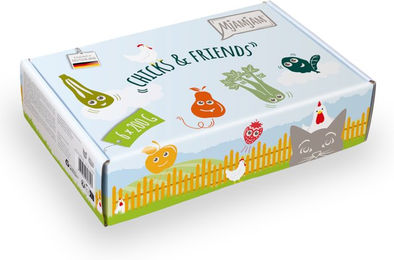 Produktbild von MjAMjAM Chicks & Friends Katzen Nassfutter Huhn Stückchen in Sauce für erwachsene Katzen ohne Zucker 6 x 200 g - 6 x 200 g