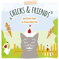 Produktbild von MjAMjAM Chicks & Friends Quetschie Huhn mit Möhren getreidefrei und mit hohem Fleischanteil 6 x 300g - 6 x 300 g