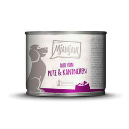 MjAMjAM Dog Adult Nassfutter Pute und Kaninchen Dose 6x200g ohne Farb- und Aromastoffe - 6 x 200 g – Bild 1 von 2