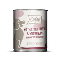 Produktbild von MjAMjAM Hund Nassfutter Hirsch und Wildschwein mit Preiselbeeren getreidefrei 6 x 800 g - 6 x 800 g