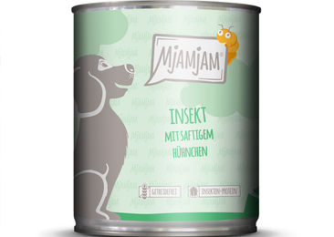 MjAMjAM Hund Nassfutter Insekt mit Hühnchen Stückchen in Sauce Getreidefrei Hypoallergen Adult 6 x 800 g - 800 g – Bild 1 von 6