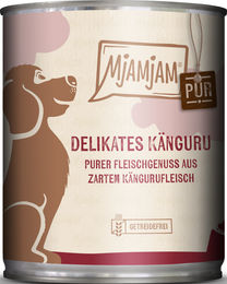 MjAMjAM Hund Nassfutter Känguru pur Monoprotein Getreidefrei Adult 6 x 800 g - 6 x 800 g – Bild 1 von 6