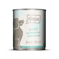 Produktbild von MjAMjAM Hund Nassfutter Pute mit Reis und Zucchini Stückchen in Sauce Adult 6 x 800 g mit hohem Fleischanteil - 800 g