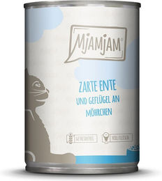 Produktbild von MjAMjAM Hundefutter Adult Ente und Geflügel mit Möhrchen in Sauce 6x800g