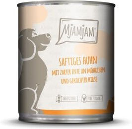 Produktbild von MjAMjAM Hundefutter Adult Huhn mit Ente und Möhrchen glutenfrei 6x800 g - 6 x 800 g