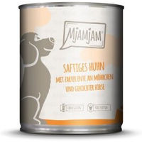 Produktbild von MjAMjAM Hundefutter Adult Huhn mit Ente und Möhrchen glutenfrei 6x800 g - 6 x 800 g