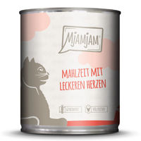Produktbild von MjAMjAM Hundefutter Adult mit Rind und Huhn sowie Herzen 24x800g