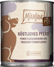 MjAMjAM Hundefutter Adult Pferd Monoprotein Stückchen in Sauce 6 x 800 g - 6 x 800 g – Bild 1 von 4