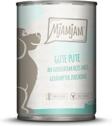 Produktbild von MjAMjAM Hundefutter Adult Pute mit Reis und Zucchini glutenfrei 6x400 g - 6 x 400 g