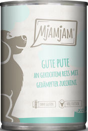 MjAMjAM Hundefutter Adult Pute mit Reis und Zucchini Stückchen in Sauce 6 x 400 g - 400 g – Bild 1 von 4