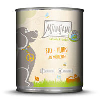 Produktbild von MjAMjAM Hundefutter BIO Huhn mit Stückchen in Sauce für Adult 6 x 800 g - 6 x 800 g