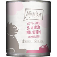 Produktbild von MjAMjAM Hundefutter Duo Ente und Huhn mit Möhrchen ohne Zucker 24x800g - 24 x 800 g