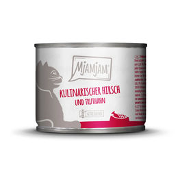 Produktbild von MjAMjAM Hundefutter Hirsch und Truthahn getreidefrei ohne Zucker 6x200g