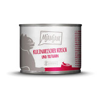 Produktbild von MjAMjAM Hundefutter Hirsch und Truthahn getreidefrei und ohne Zucker 24x200g