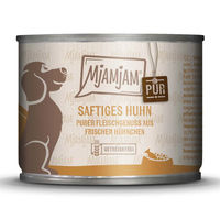 Produktbild von MjAMjAM Hundefutter Huhn Monoprotein Stückchen in Sauce Adult 6 x 200 g - 6 x 200 g