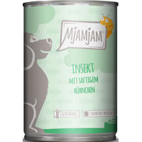 Produktbild von MjAMjAM Hundefutter Insekt mit Hühnchen Stückchen in Sauce Hypoallergen Adult 6 x 400 g - 400 g