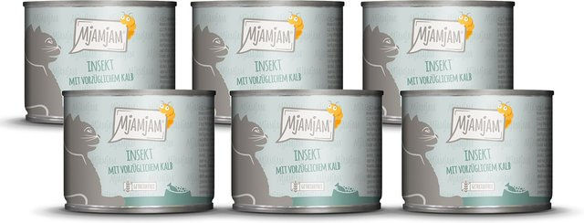 MjAMjAM Hundefutter Insekt mit Kalb mit hohem Fleischanteil hypoallergen - 6 x 200 g – Bild 1 von 1