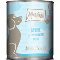 Produktbild von MjAMjAM Hundefutter Junior Huhn mit Ei getreidefrei Stückchen in Sauce 800 g - 800 g
